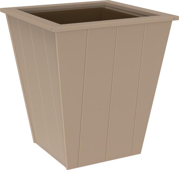 LuxCraft Recycled Plastic Elite Planter (18") - LEAD TIME TO SHIP 3 TO 4 WEEKS