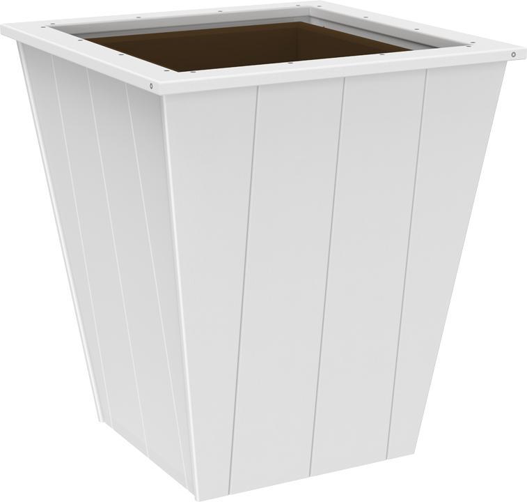 LuxCraft Recycled Plastic Elite Planter (22") - LEAD TIME TO SHIP 3 TO 4 WEEKS