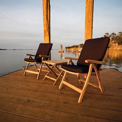 Royal Teak Collection Outdoor Estate Reclining Arm Chair - SHIPS WITHIN 1 TO 2 BUSINESS DAYS