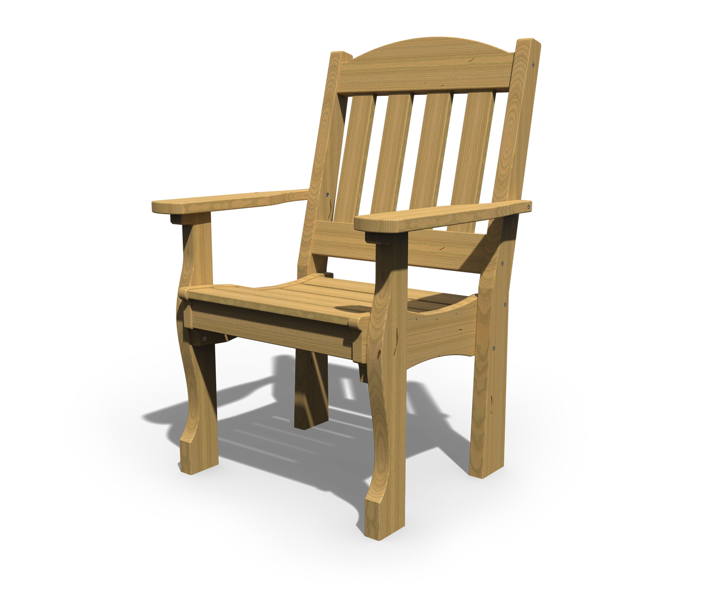 Patiova Pressure Treated Pine English Garden Arm Chair - LEAD TIME TO SHIP 3 WEEKS