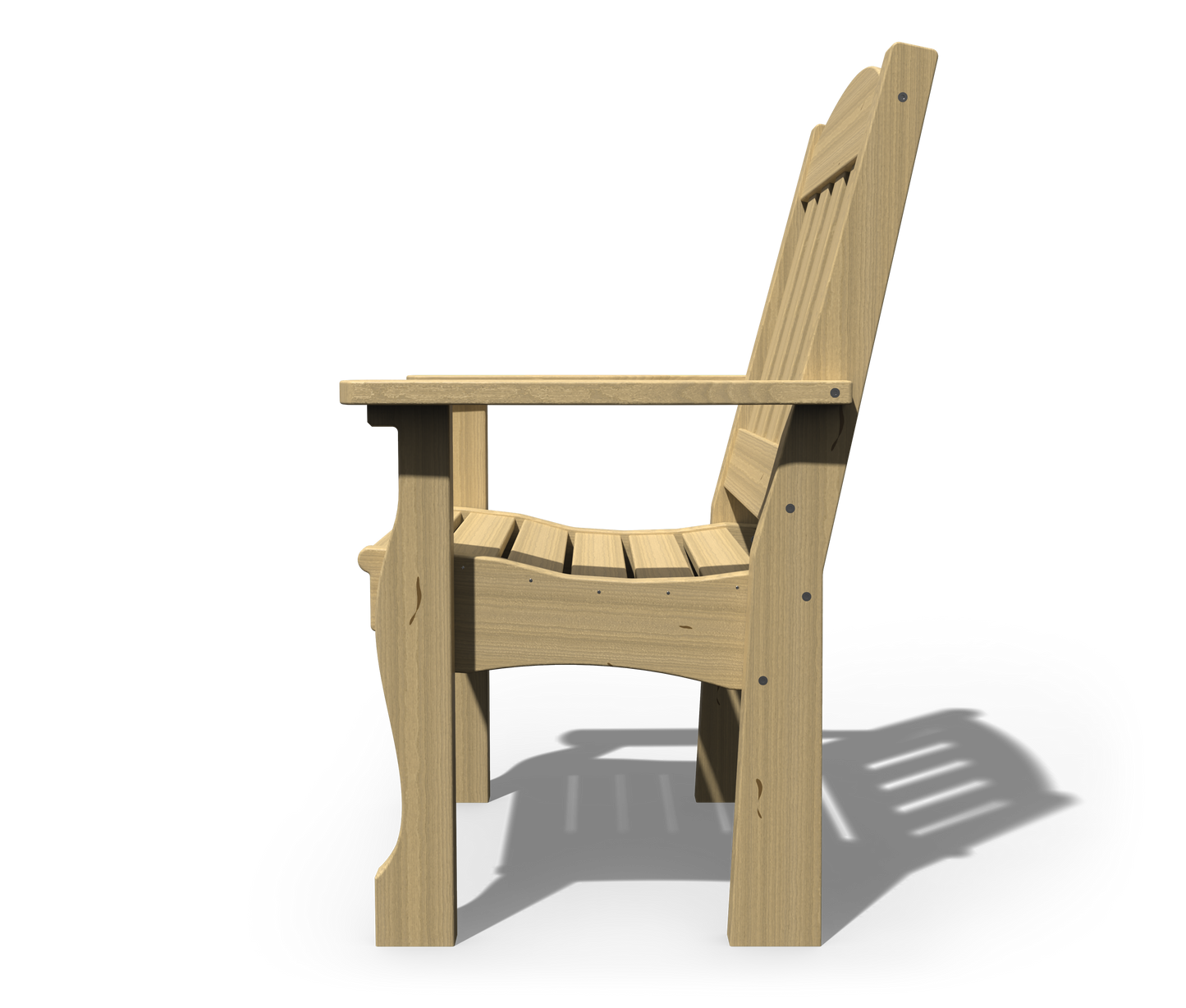 Patiova Pressure Treated Pine English Garden Arm Chair - LEAD TIME TO SHIP 4 WEEKS