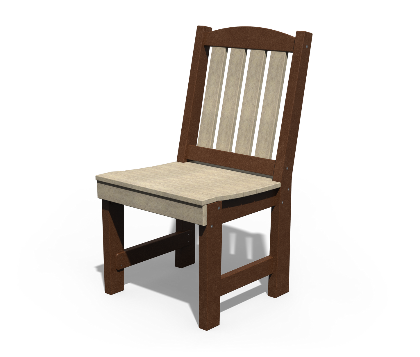 Patiova Recycled Plastic English Garden Dining Side Chair - LEAD TIME TO SHIP 3 WEEKS