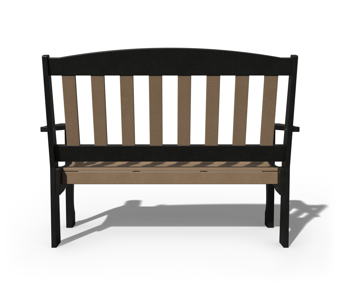 Patiova Recycled Plastic 4' English Garden Bench - LEAD TIME TO SHIP 3 WEEKS