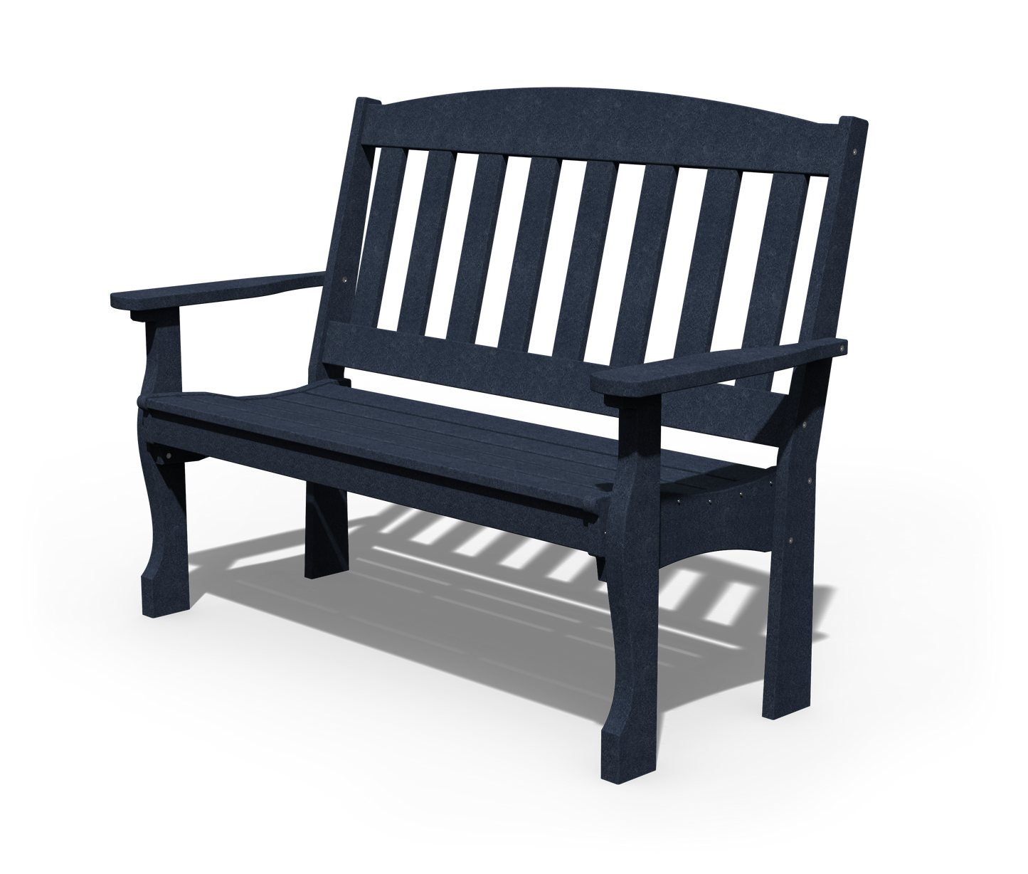 Patiova Recycled Plastic 4' English Garden Bench - LEAD TIME TO SHIP 3 WEEKS