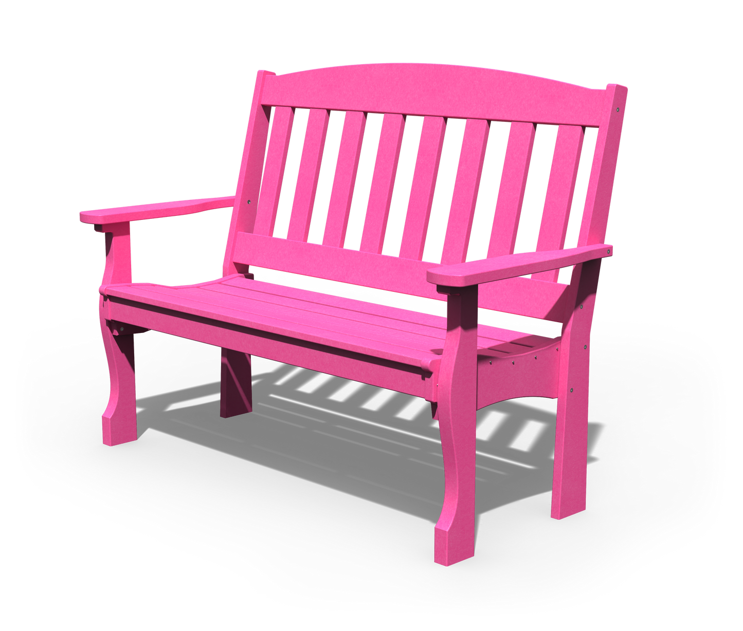 Patiova Recycled Plastic 4' English Garden Bench - LEAD TIME TO SHIP 3 WEEKS