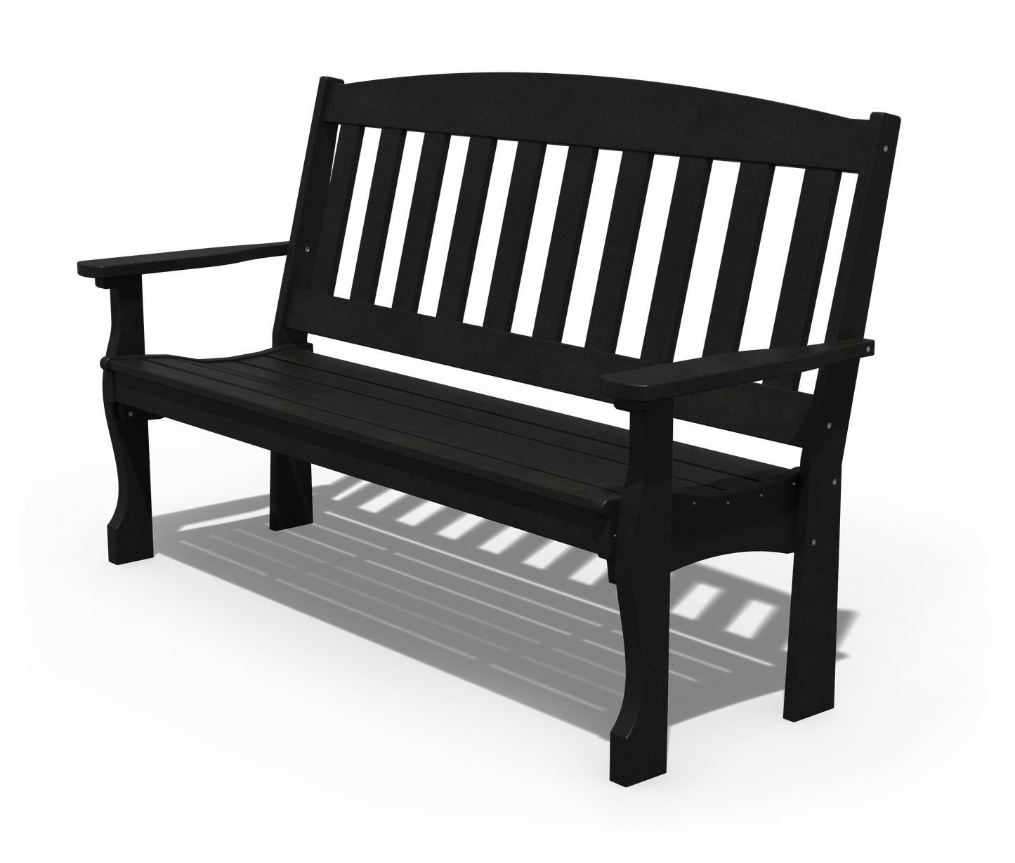 Patiova Recycled Plastic 5′ English Garden Bench - LEAD TIME TO SHIP 3 WEEKS