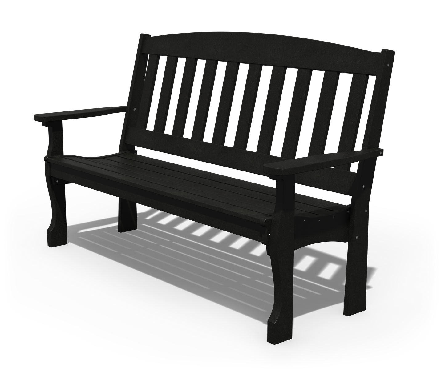 Patiova Recycled Plastic 5′ English Garden Bench - LEAD TIME TO SHIP 4 WEEKS