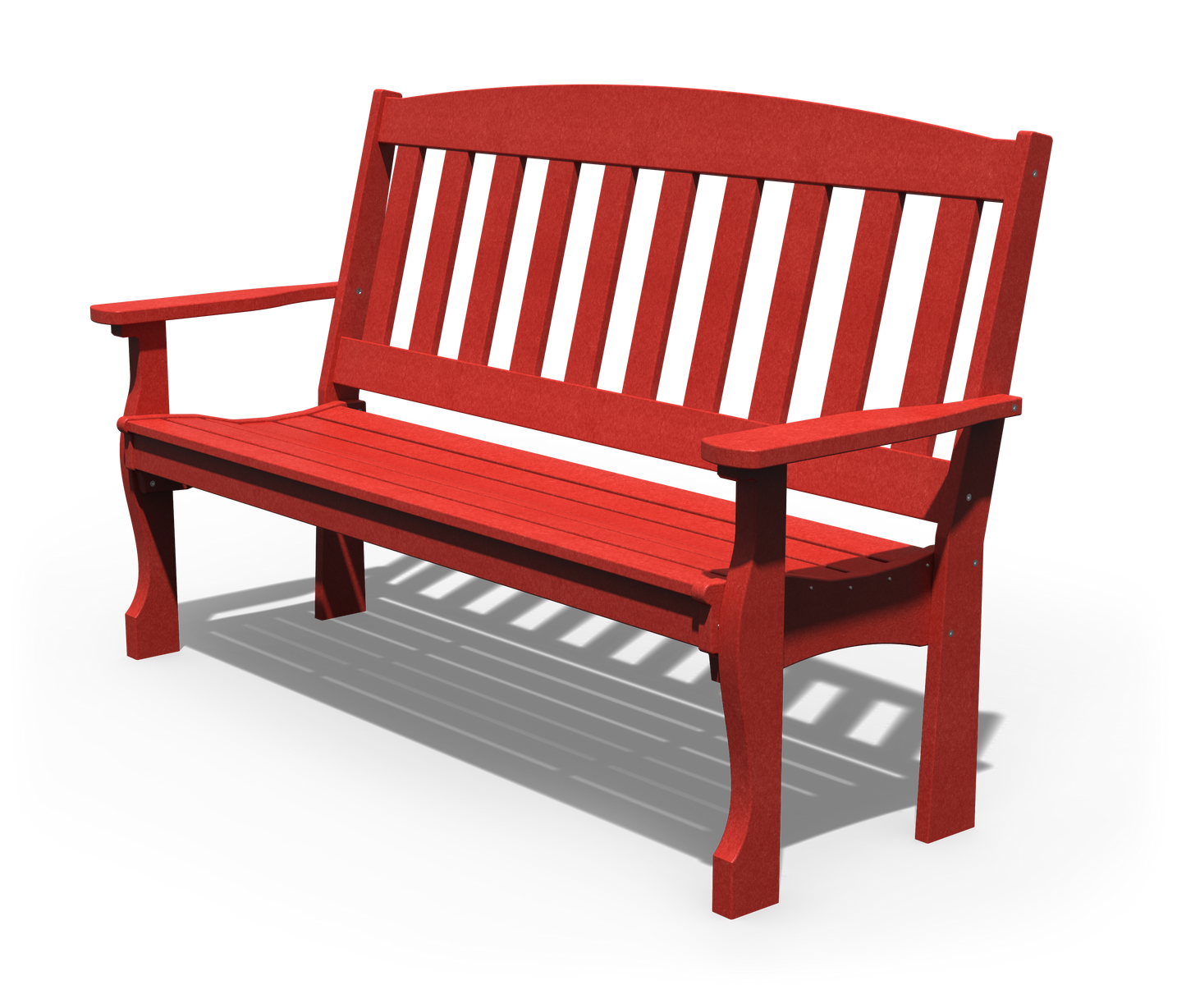 Patiova Recycled Plastic 5′ English Garden Bench - LEAD TIME TO SHIP 3 WEEKS