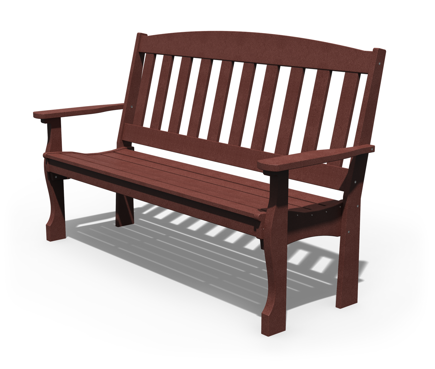 Patiova Recycled Plastic 5′ English Garden Bench - LEAD TIME TO SHIP 3 WEEKS