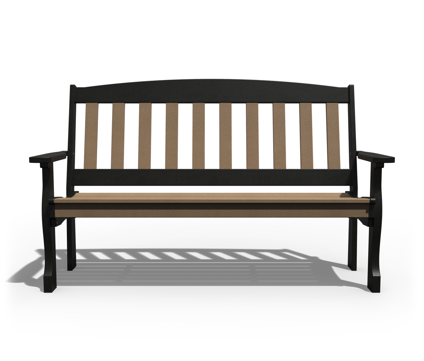 Patiova Recycled Plastic 5′ English Garden Bench - LEAD TIME TO SHIP 3 WEEKS