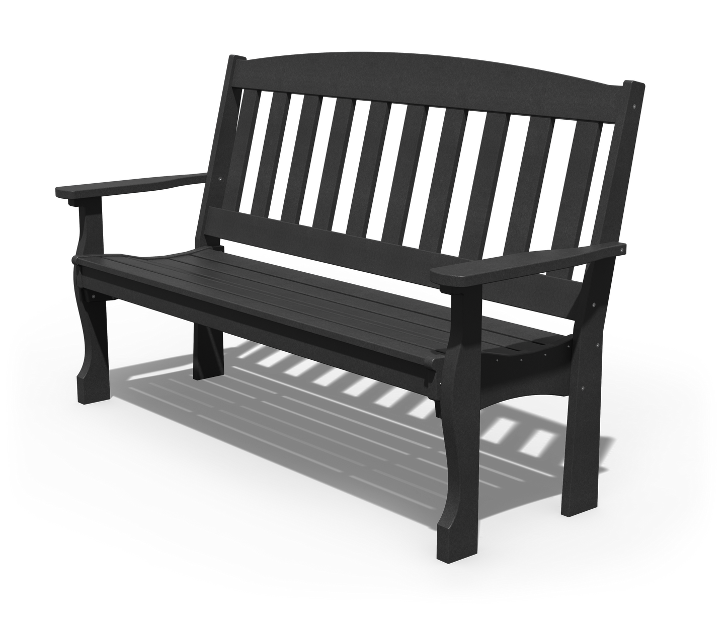 Patiova Recycled Plastic 5′ English Garden Bench - LEAD TIME TO SHIP 3 WEEKS
