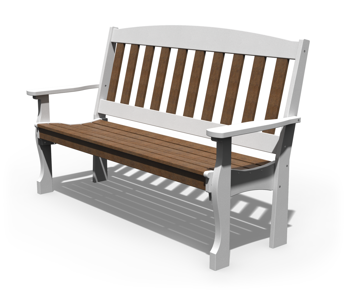 Patiova Recycled Plastic 5′ English Garden Bench - LEAD TIME TO SHIP 3 WEEKS