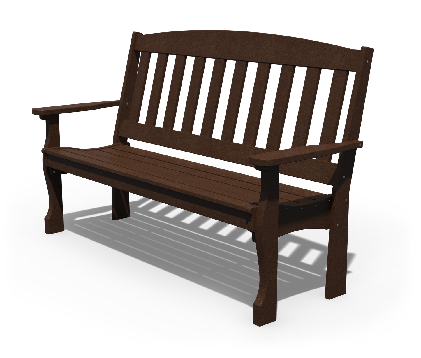 Patiova Recycled Plastic 5′ English Garden Bench - LEAD TIME TO SHIP 4 WEEKS