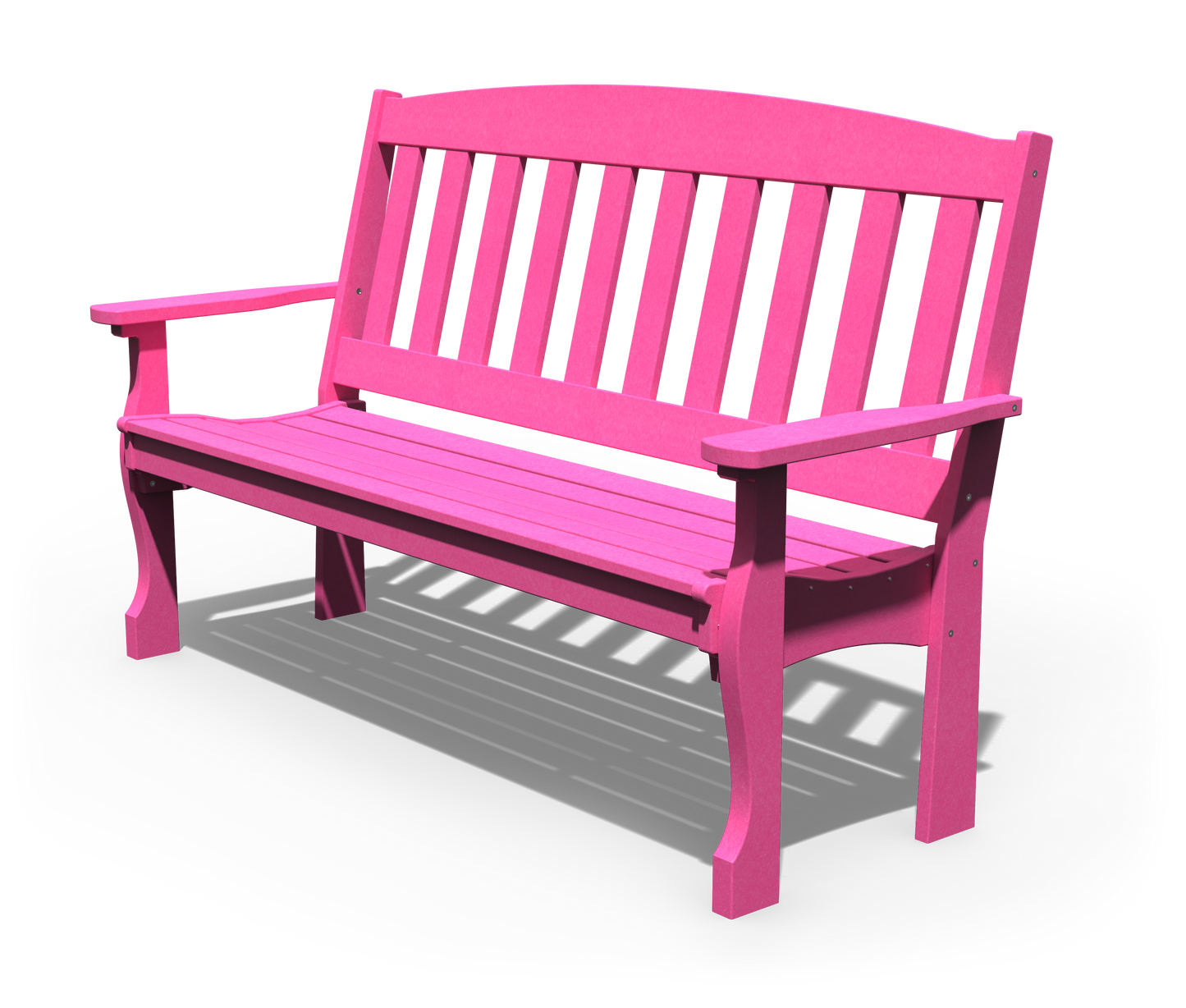 Patiova Recycled Plastic 5′ English Garden Bench - LEAD TIME TO SHIP 3 WEEKS
