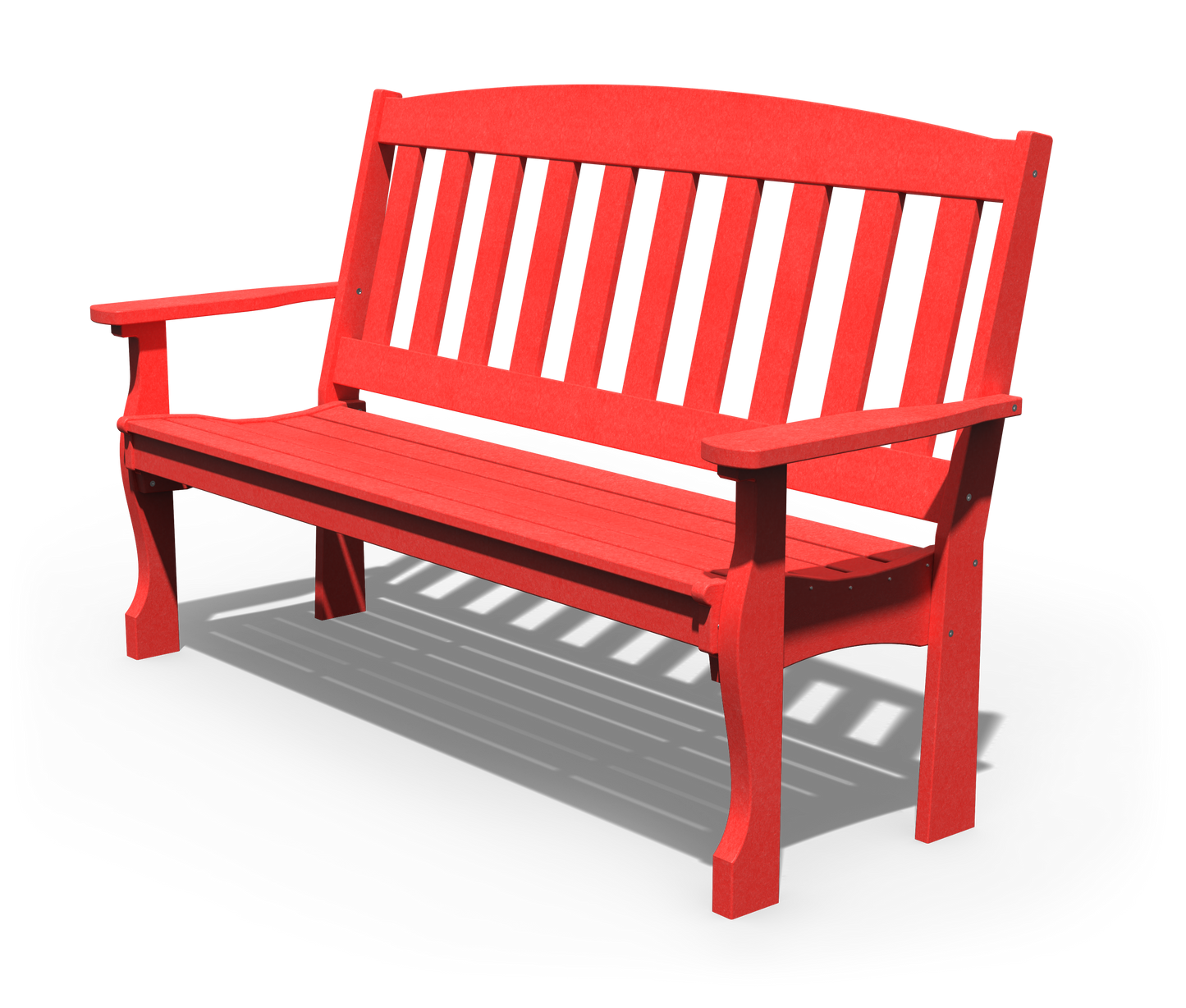 Patiova Recycled Plastic 5′ English Garden Bench - LEAD TIME TO SHIP 3 WEEKS