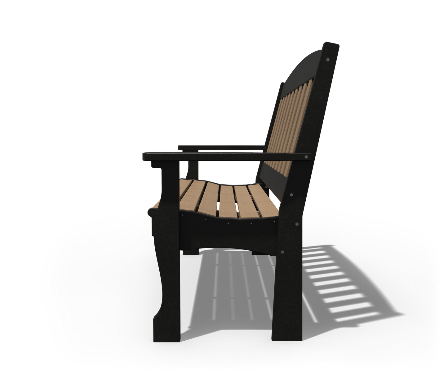 Patiova Recycled Plastic 5′ English Garden Bench - LEAD TIME TO SHIP 3 WEEKS