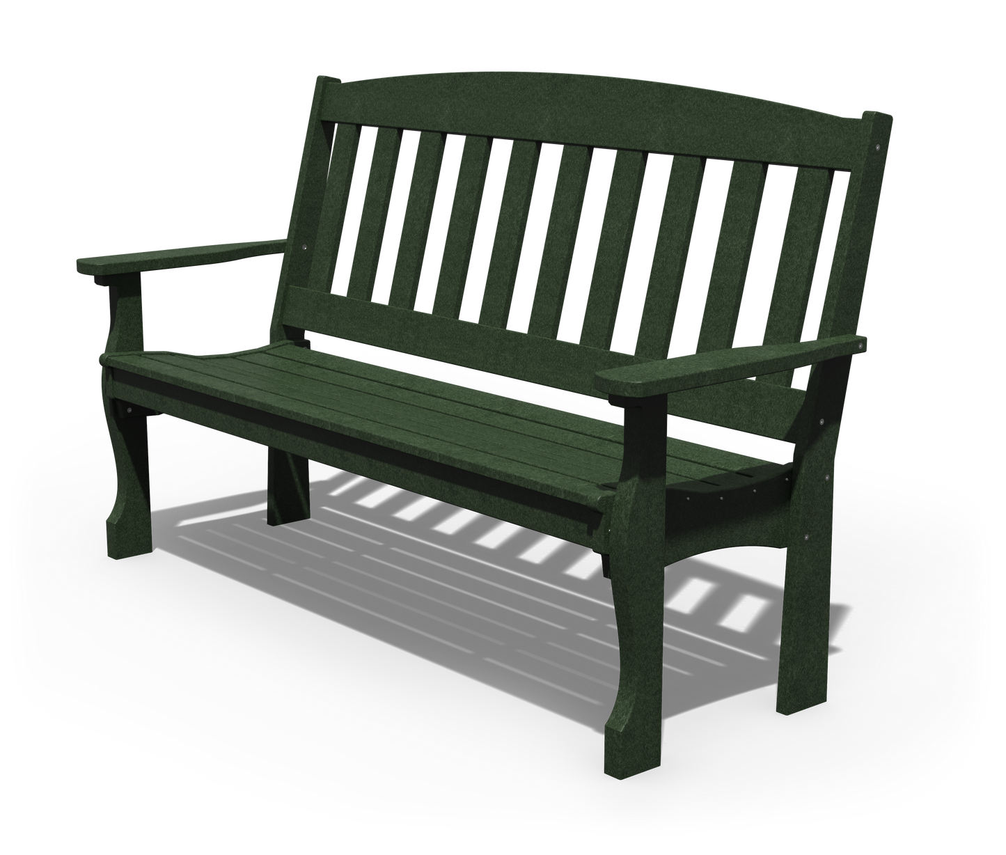 Patiova Recycled Plastic 5′ English Garden Bench - LEAD TIME TO SHIP 3 WEEKS