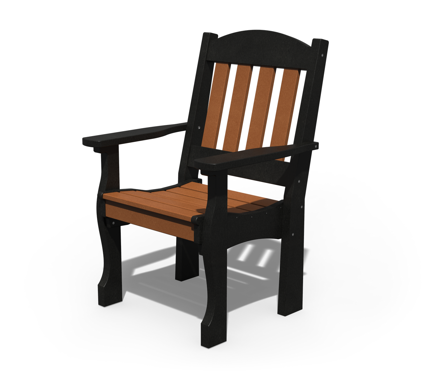 Patiova Recycled Plastic English Garden Dining Arm Chair - LEAD TIME TO SHIP 4 WEEKS