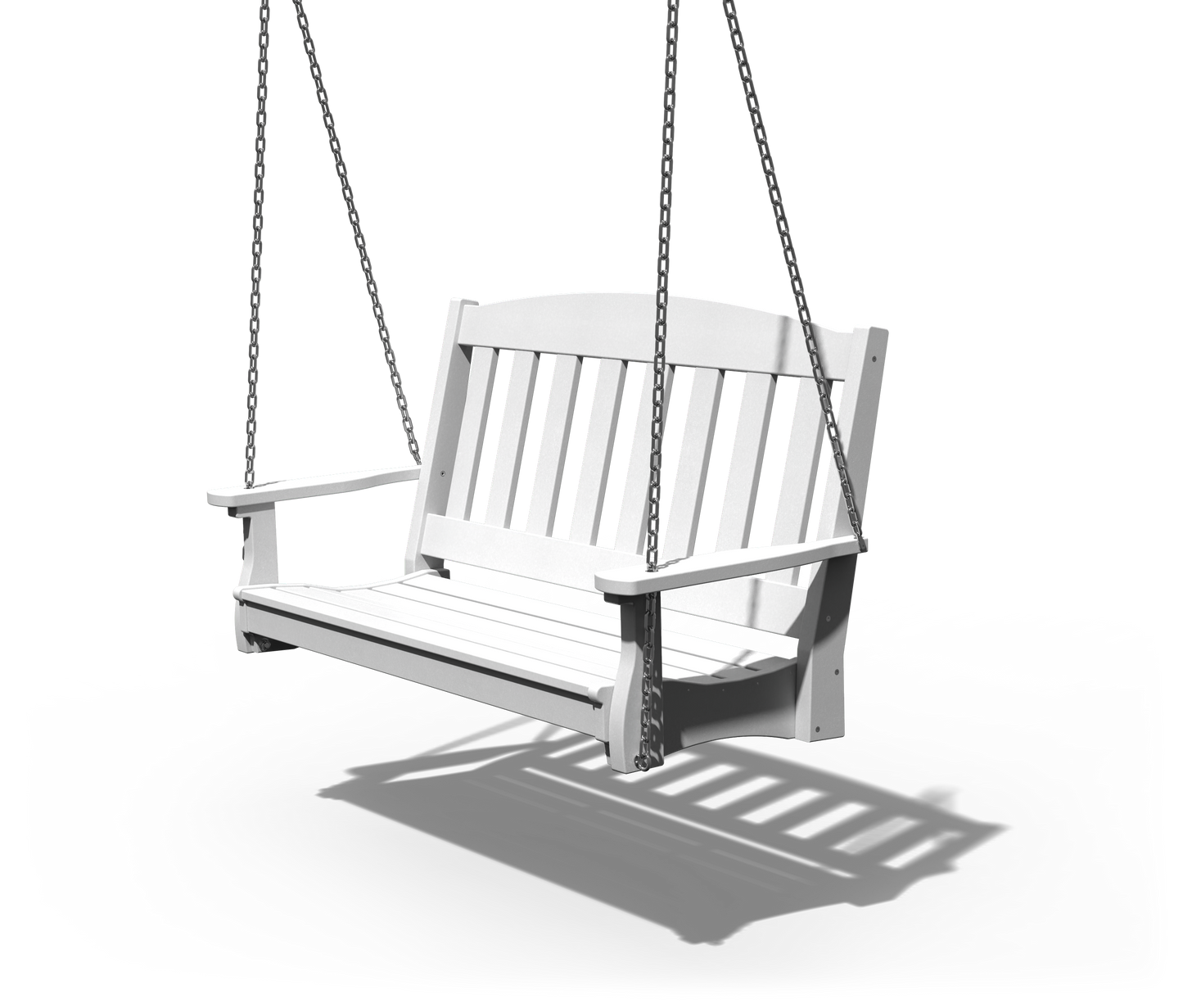 Patiova Recycled Plastic 4' English Garden Hanging Swing - LEAD TIME TO SHIP 3 WEEKS