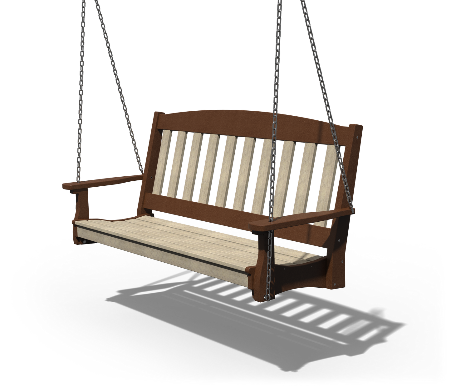 Patiova Recycled Plastic 5' English Garden Hanging Swing - LEAD TIME TO SHIP 3 WEEKS