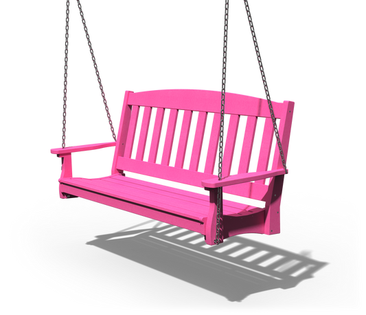 Patiova Recycled Plastic 5' English Garden Hanging Swing - LEAD TIME TO SHIP 4 WEEKS
