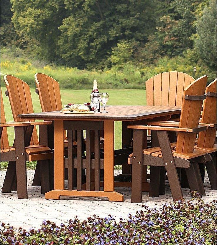 Leisure Lawns Amish Made English Garden Recycled Plastic 72" Table (Dining Height) Model #872D - LEAD TIME TO SHIP 4 WEEKS