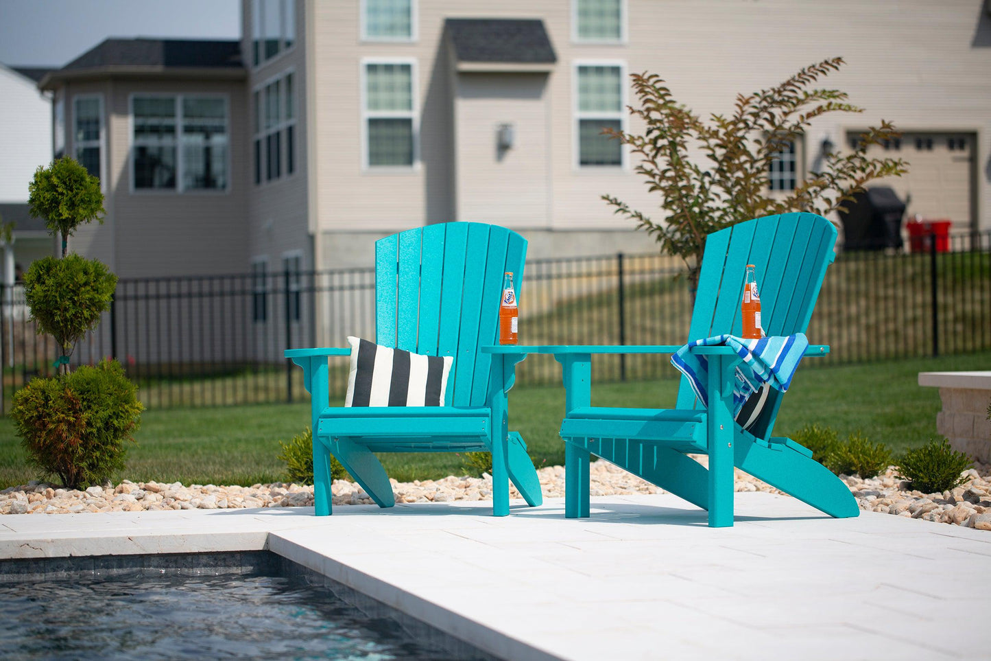 Leisure Lawns Amish Made Recycled Plastic Fan-Back Adirondack Chair Model #360 - LEAD TIME TO SHIP 4 WEEKS