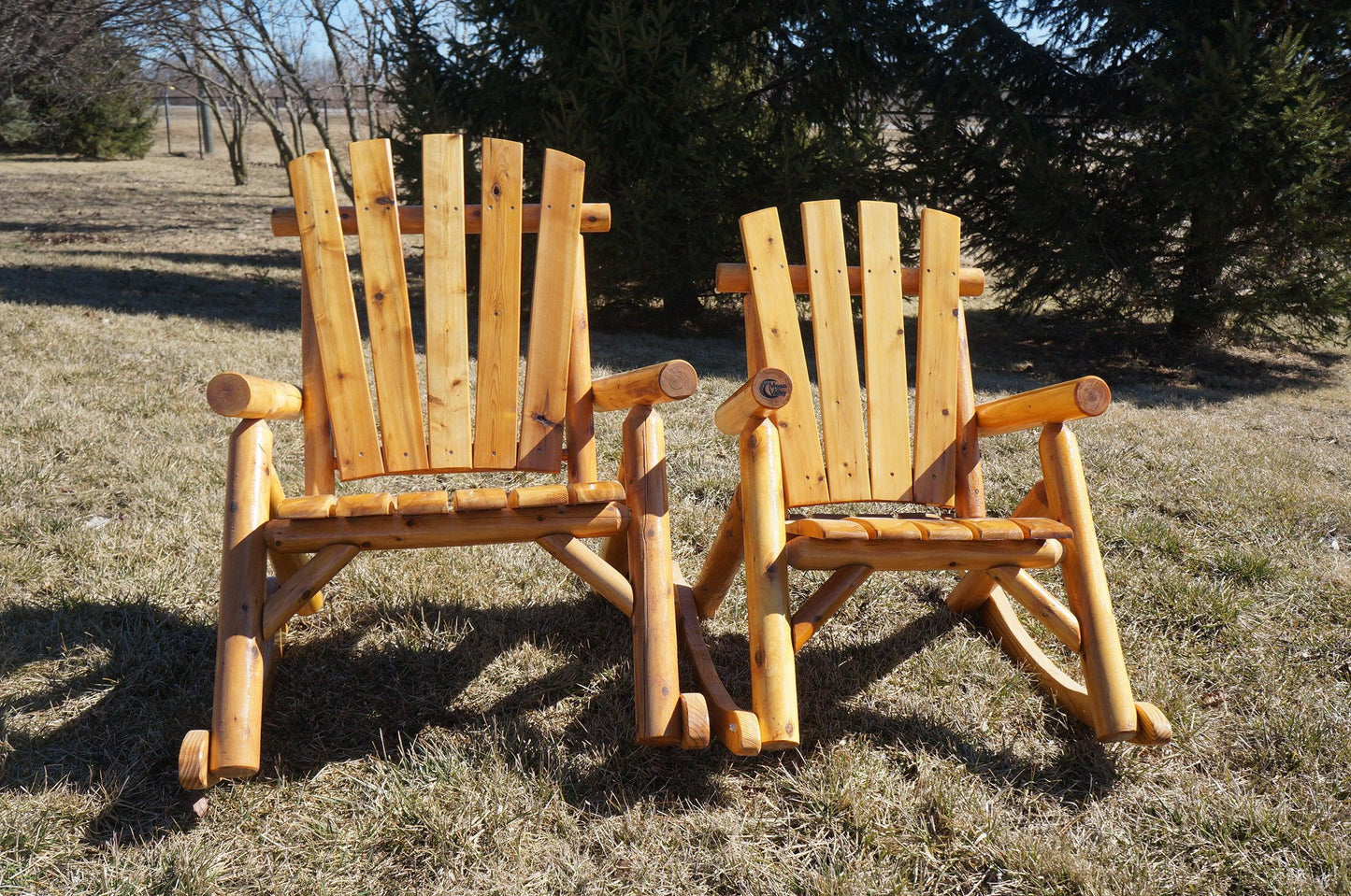 The Moon Valley Rustic  Big and Tall Rocking Chair - 650 lbs MAX Weight Capacity - LEAD TIME TO SHIP 4 WEEKS OR LESS