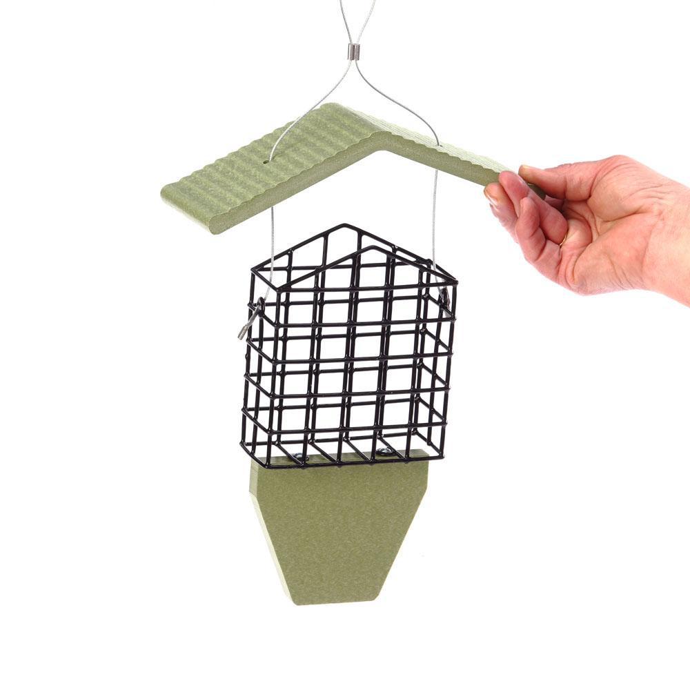 Green Solutions Recycled Plastic Tail Prop Suet Feeder - Ships Within 7 to 10 Business Days