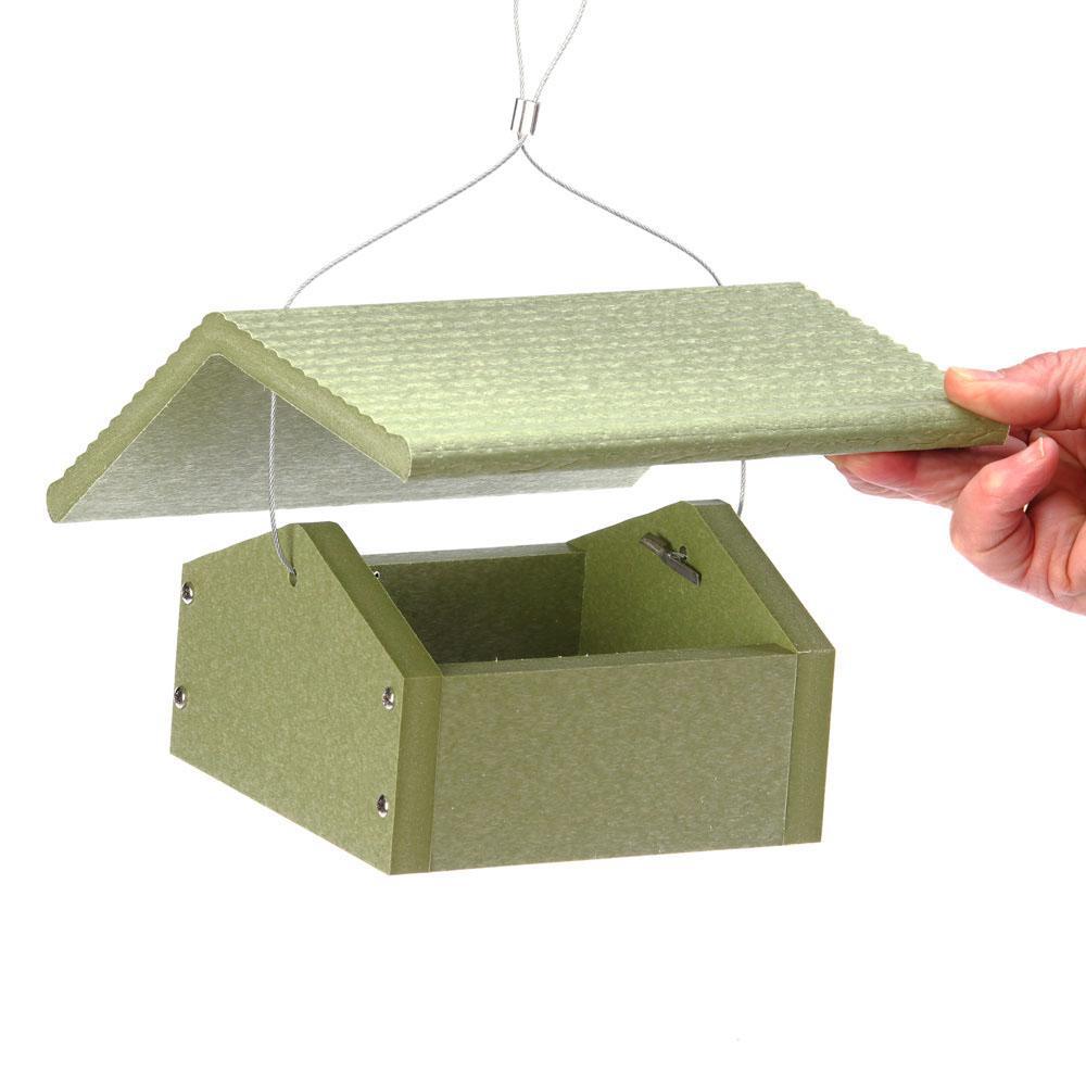 Green Solutions Recycled Plastic Upside Down Suet Feeder - Ships Within 7 to 10 Business Days