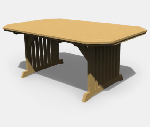 Patiova Pressure Treated Pine 4' x 6' English Garden Dining Table Only - LEAD TIME TO SHIP 3 WEEKS