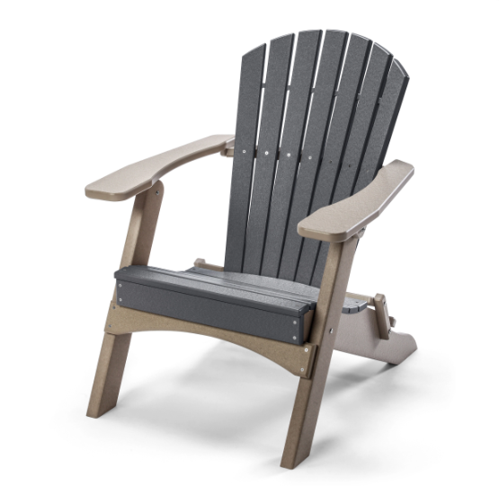 Perfect Choice Recycled Plastic Classic Folding Adirondack Chair - LEAD TIME TO SHIP 4 WEEKS OR LESS