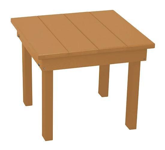 A&L Furniture Recycled Plastic 22" X 22" Square Poly Hampton End Table - LEAD TIME TO SHIP 10 BUSINESS DAYS