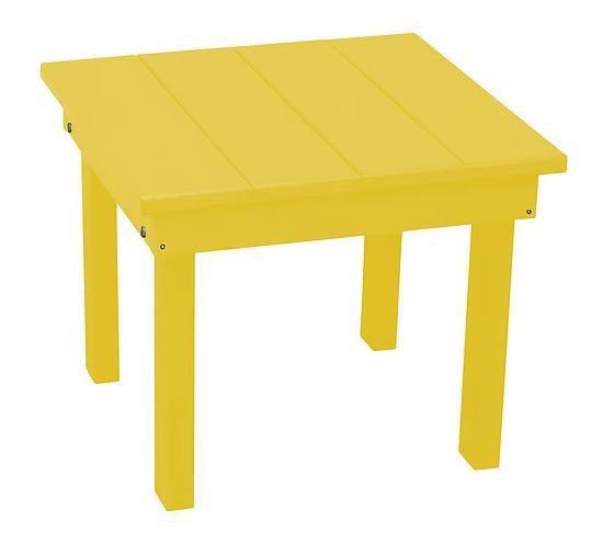 A&L Furniture Recycled Plastic 22" X 22" Square Poly Hampton End Table - LEAD TIME TO SHIP 10 BUSINESS DAYS