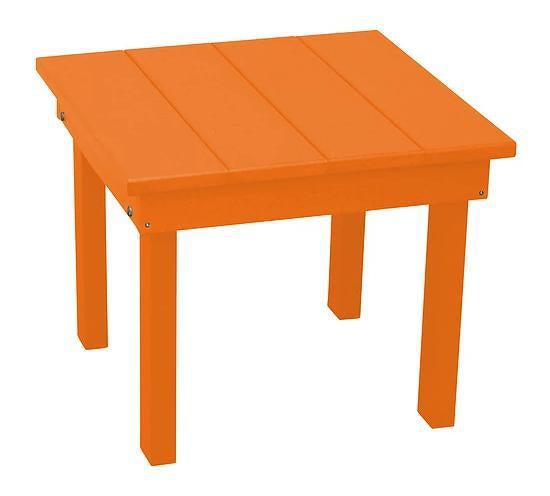 A&L Furniture Recycled Plastic 22" X 22" Square Poly Hampton End Table - LEAD TIME TO SHIP 10 BUSINESS DAYS