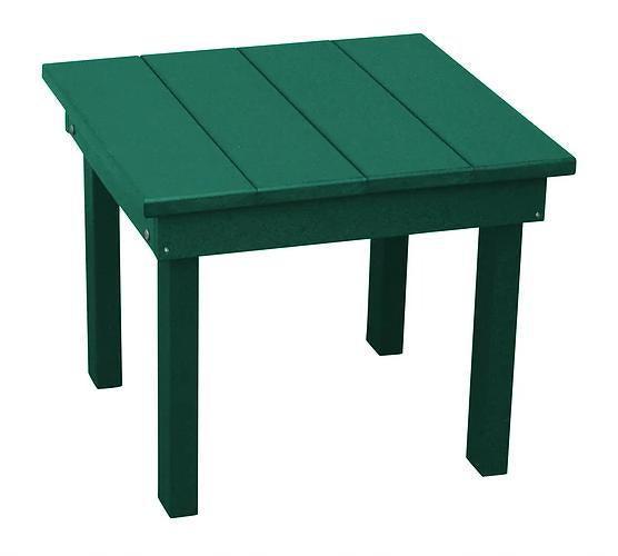 A&L Furniture Recycled Plastic 22" X 22" Square Poly Hampton End Table - LEAD TIME TO SHIP 10 BUSINESS DAYS