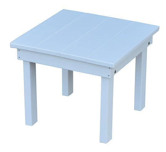 A&L Furniture Recycled Plastic 22" X 22" Square Poly Hampton End Table - LEAD TIME TO SHIP 10 BUSINESS DAYS