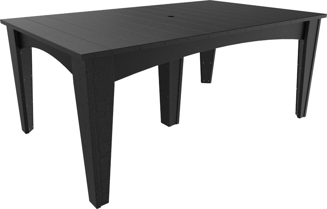 LuxCraft Recycled Plastic 44" x 72" Rectangular Island Dining Height Table - LEAD TIME TO SHIP 3 TO 4 WEEKS
