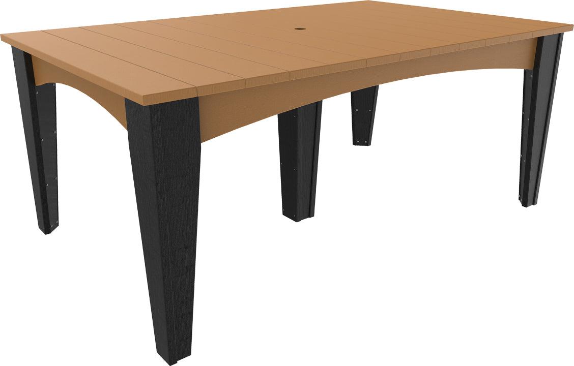 LuxCraft Recycled Plastic 44" x 72" Rectangular Island Dining Height Table - LEAD TIME TO SHIP 3 TO 4 WEEKS