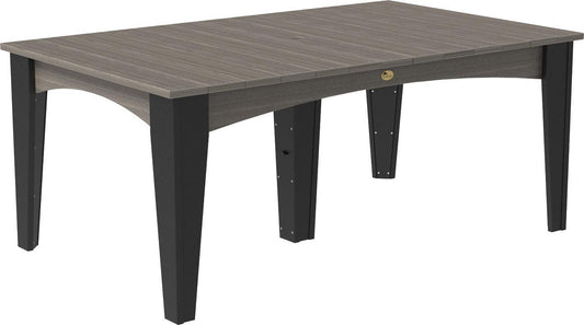 LuxCraft Recycled Plastic 44" x 72" Rectangular Island Dining Height Table - LEAD TIME TO SHIP 3 TO 4 WEEKS