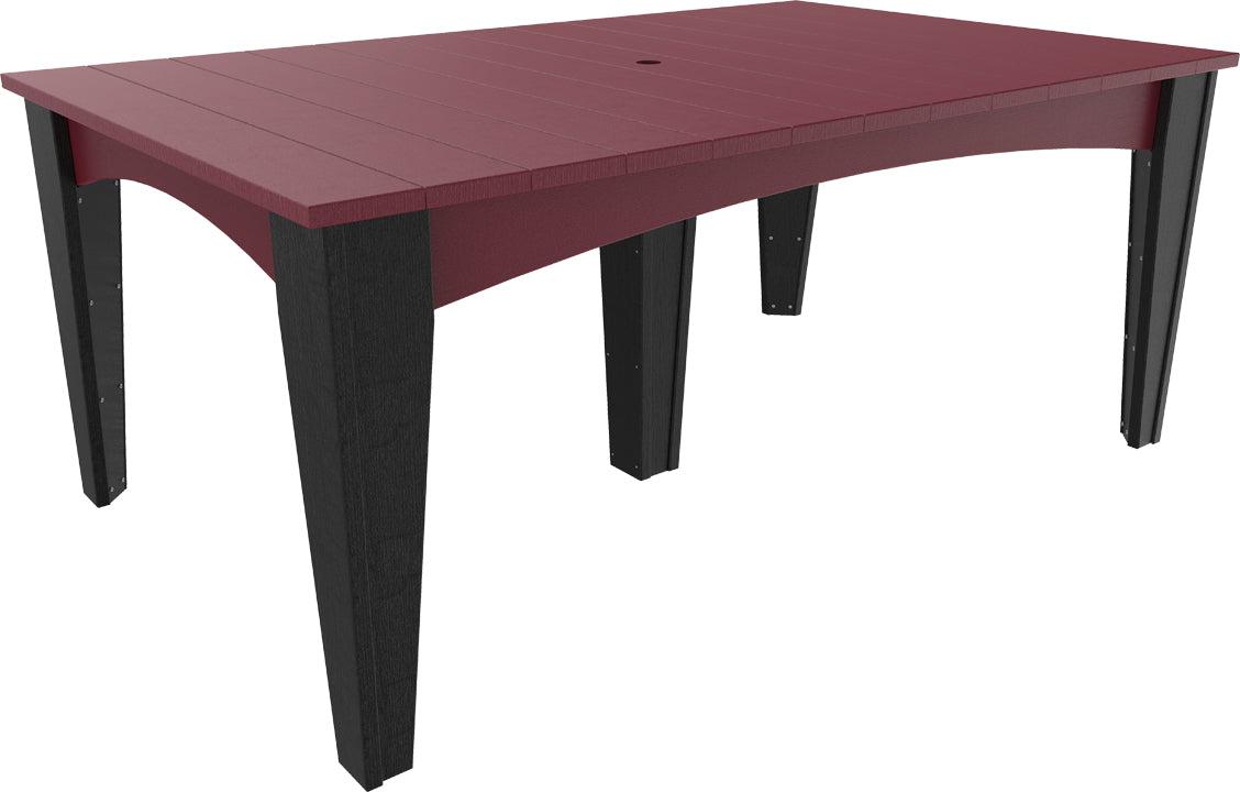 LuxCraft Recycled Plastic 44" x 72" Rectangular Island Dining Height Table - LEAD TIME TO SHIP 3 TO 4 WEEKS