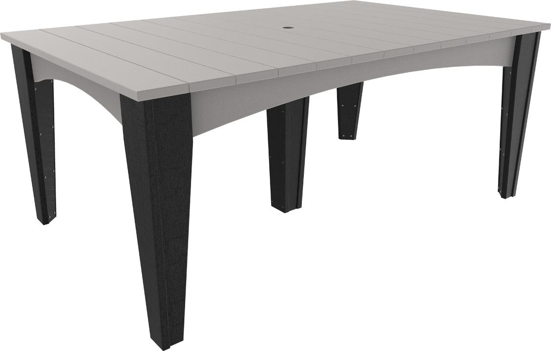 LuxCraft Recycled Plastic 44" x 72" Rectangular Island Dining Height Table - LEAD TIME TO SHIP 3 TO 4 WEEKS