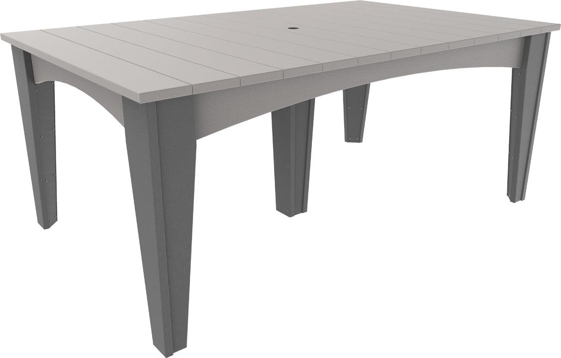 LuxCraft Recycled Plastic 44" x 72" Rectangular Island Dining Height Table - LEAD TIME TO SHIP 3 TO 4 WEEKS