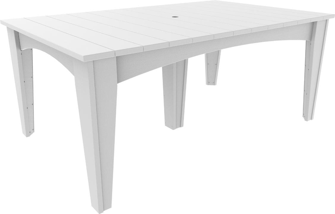 LuxCraft Recycled Plastic 44" x 72" Rectangular Island Dining Height Table - LEAD TIME TO SHIP 3 TO 4 WEEKS