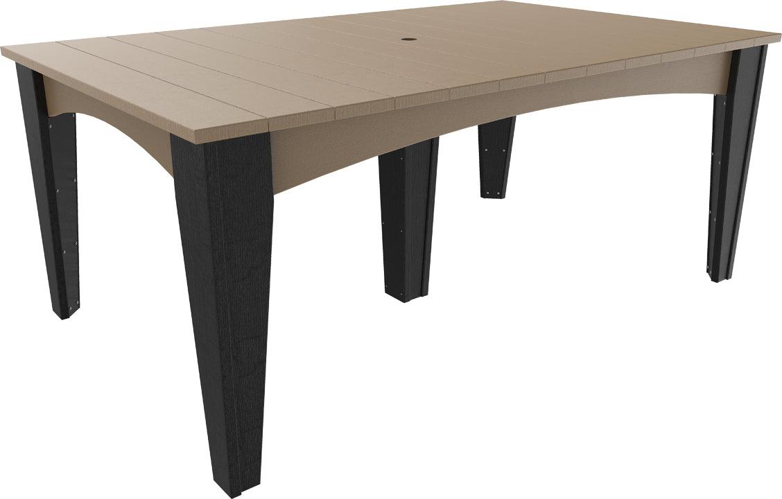 LuxCraft Recycled Plastic 44" x 72" Rectangular Island Dining Height Table - LEAD TIME TO SHIP 3 TO 4 WEEKS