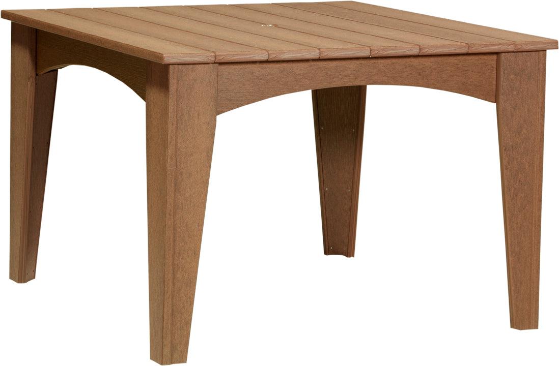 LuxCraft Recycled Plastic 44" Square Island Dining Height Table - LEAD TIME TO SHIP 3 TO 4 WEEKS