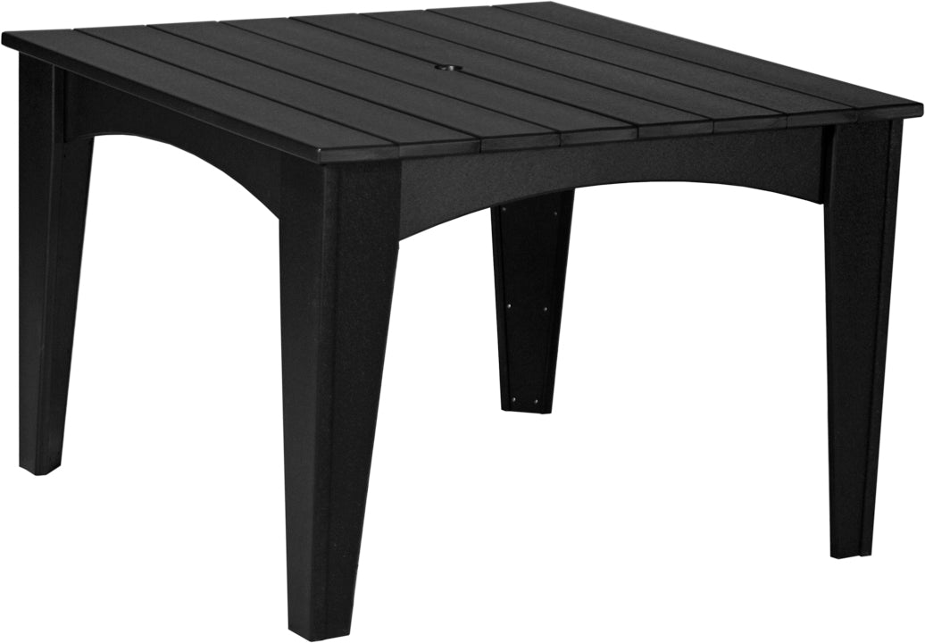 LuxCraft Recycled Plastic 44" Square Island Dining Height Table - LEAD TIME TO SHIP 3 TO 4 WEEKS