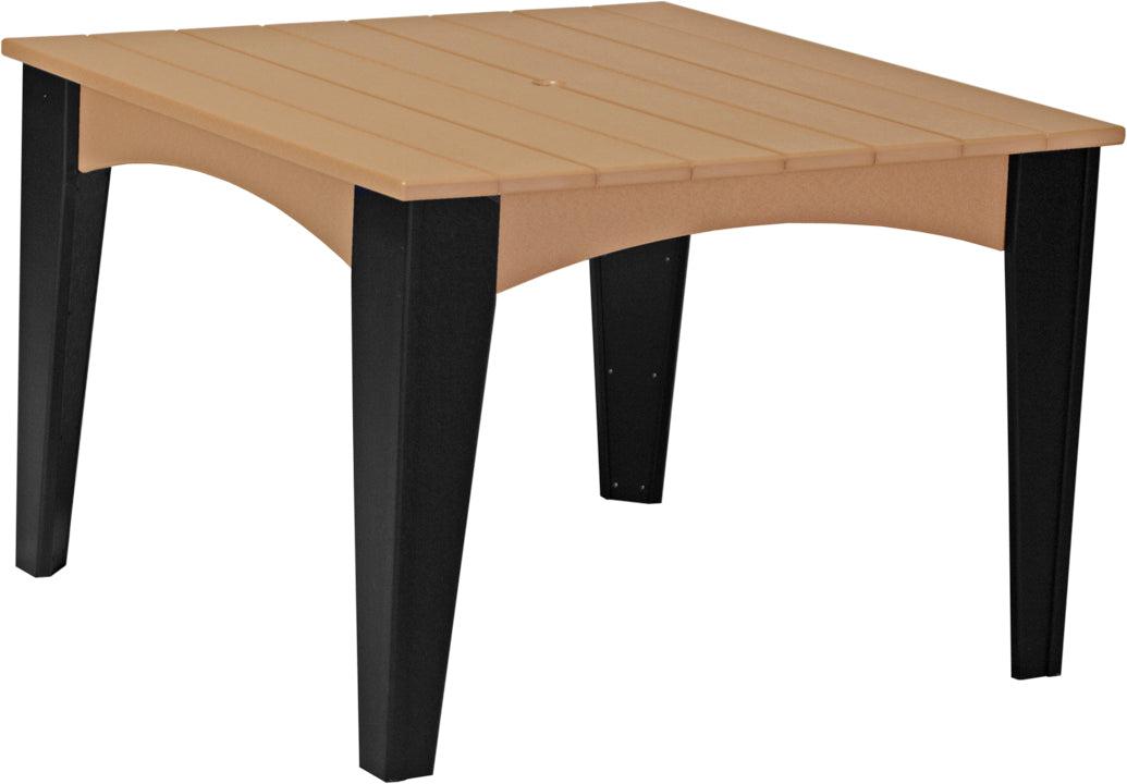 LuxCraft Recycled Plastic 44" Square Island Dining Height Table - LEAD TIME TO SHIP 3 TO 4 WEEKS