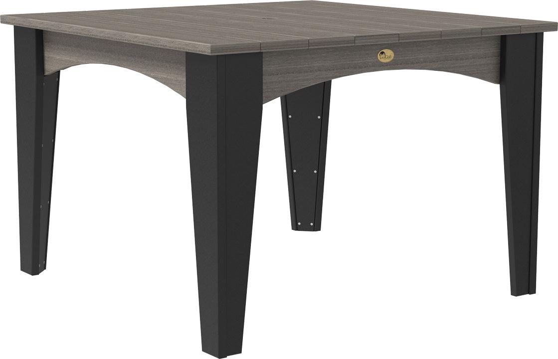 LuxCraft Recycled Plastic 44" Square Island Dining Height Table - LEAD TIME TO SHIP 3 TO 4 WEEKS