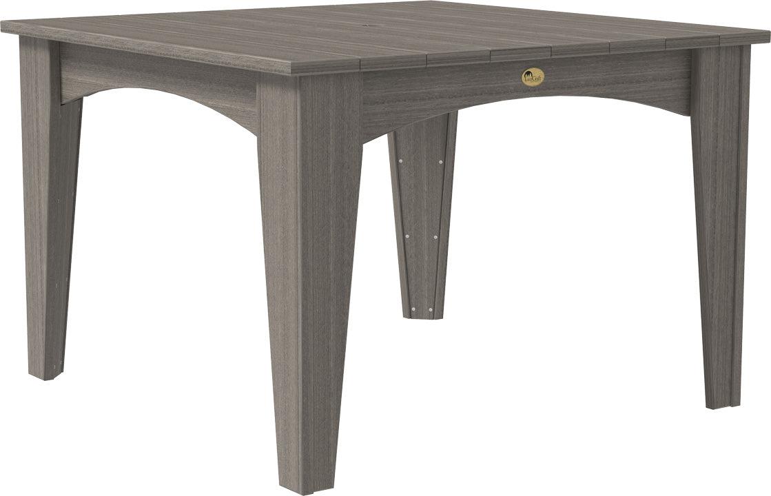 LuxCraft Recycled Plastic 44" Square Island Dining Height Table - LEAD TIME TO SHIP 3 TO 4 WEEKS